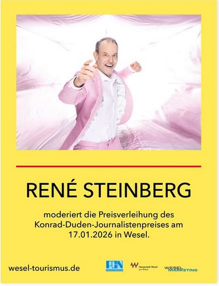 Ich moderiere die Konrad-DUDEN-Preisverleihung